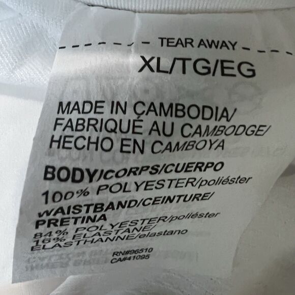 Under Armor Women White Lined Running Shorts Loose Heat Gear Drawstring Size XL - Picture 4 of 5